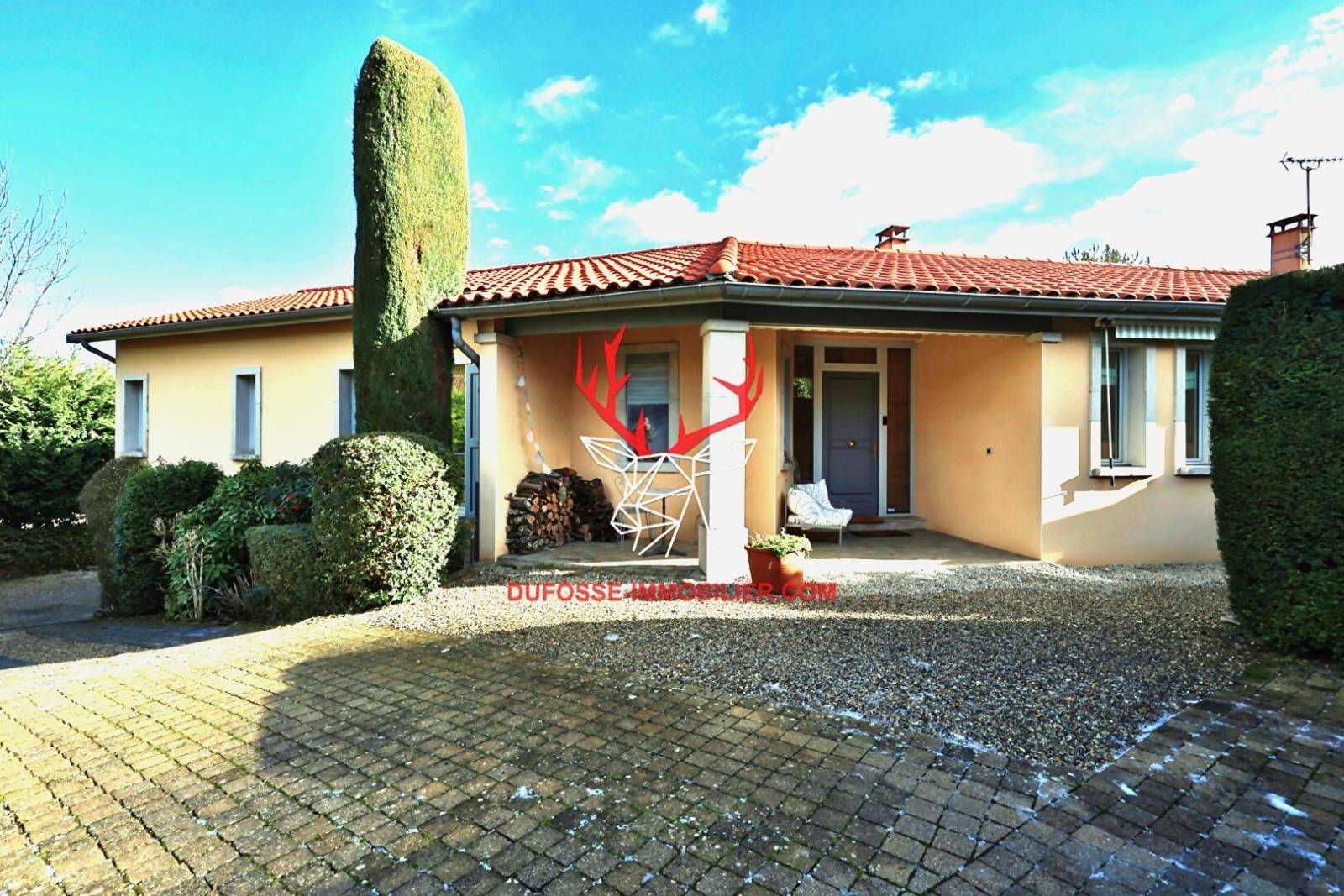Maison avec vue Lyon, jardin piscinable, plain-pied