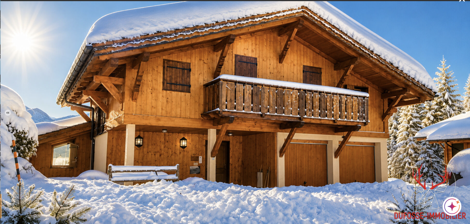 Crest Voland, chalet 6 chambres ,18 couchages , avec superbe vue