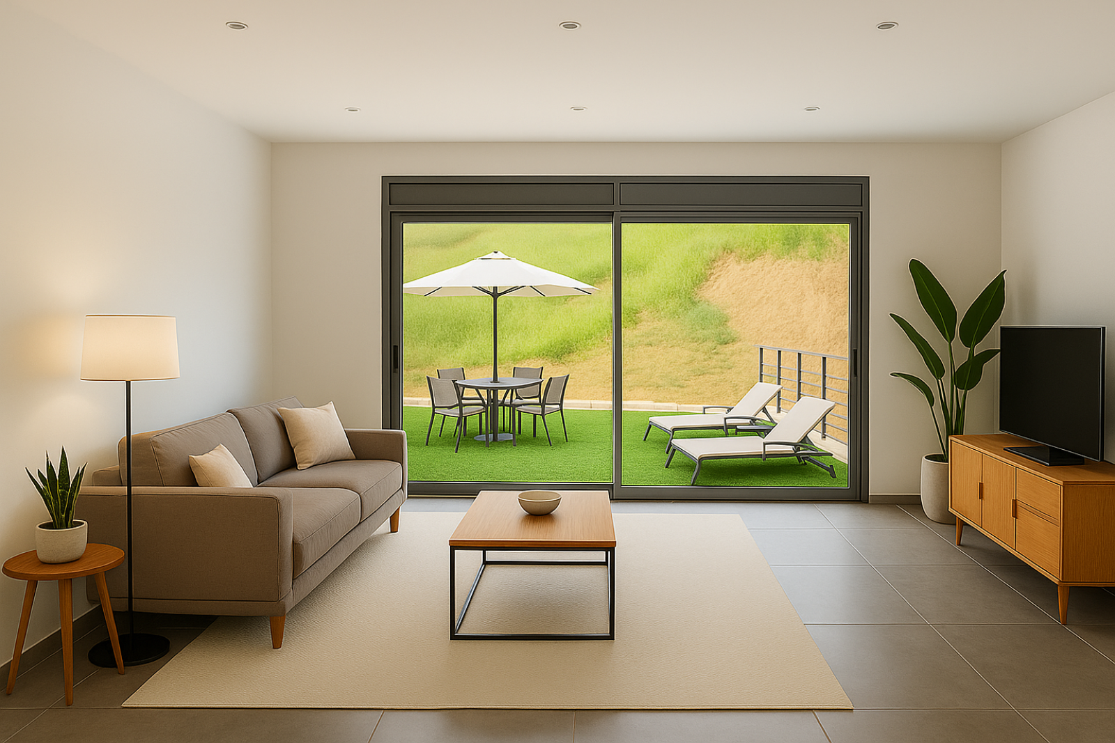 Projet d'aménagement - Salon / Séjour - Maison T5 de 104.50m²