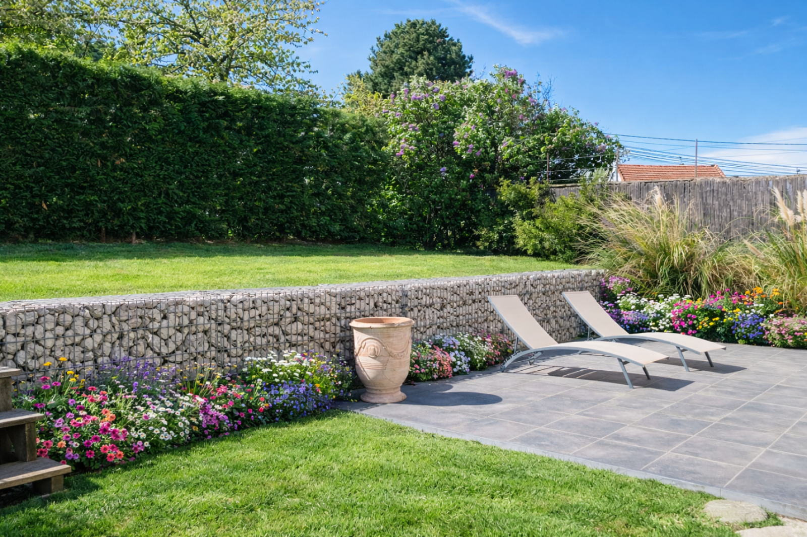 Maison contemporaine pleine de charme avec terrasses et jardin arboré - Vaugneray