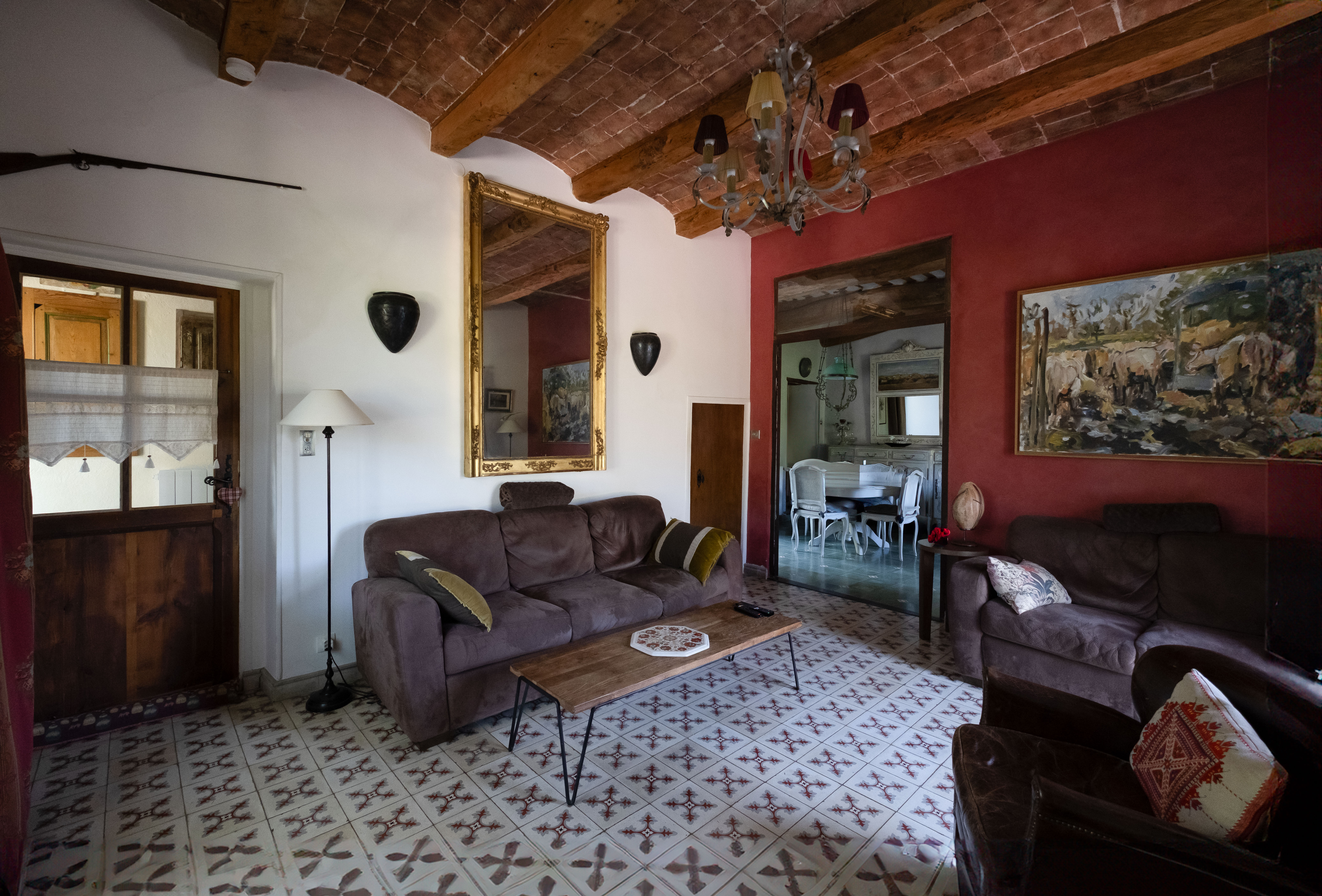 Coin détente dans maison de maître St-André-de-Roquepertuis