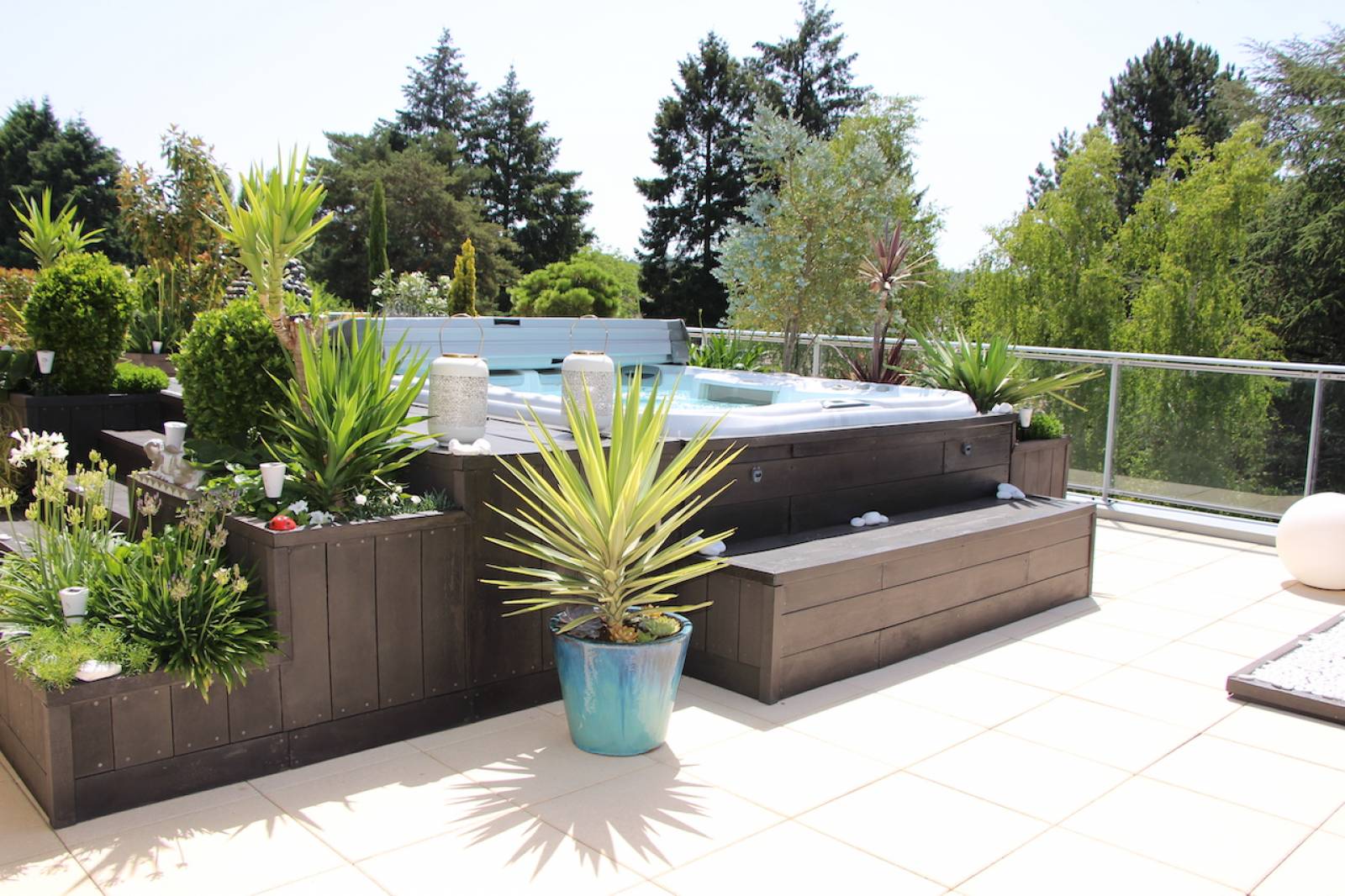 Toit terrasse dans résidence avec piscine Tassin-la-Demi-Lune  état neuf 
