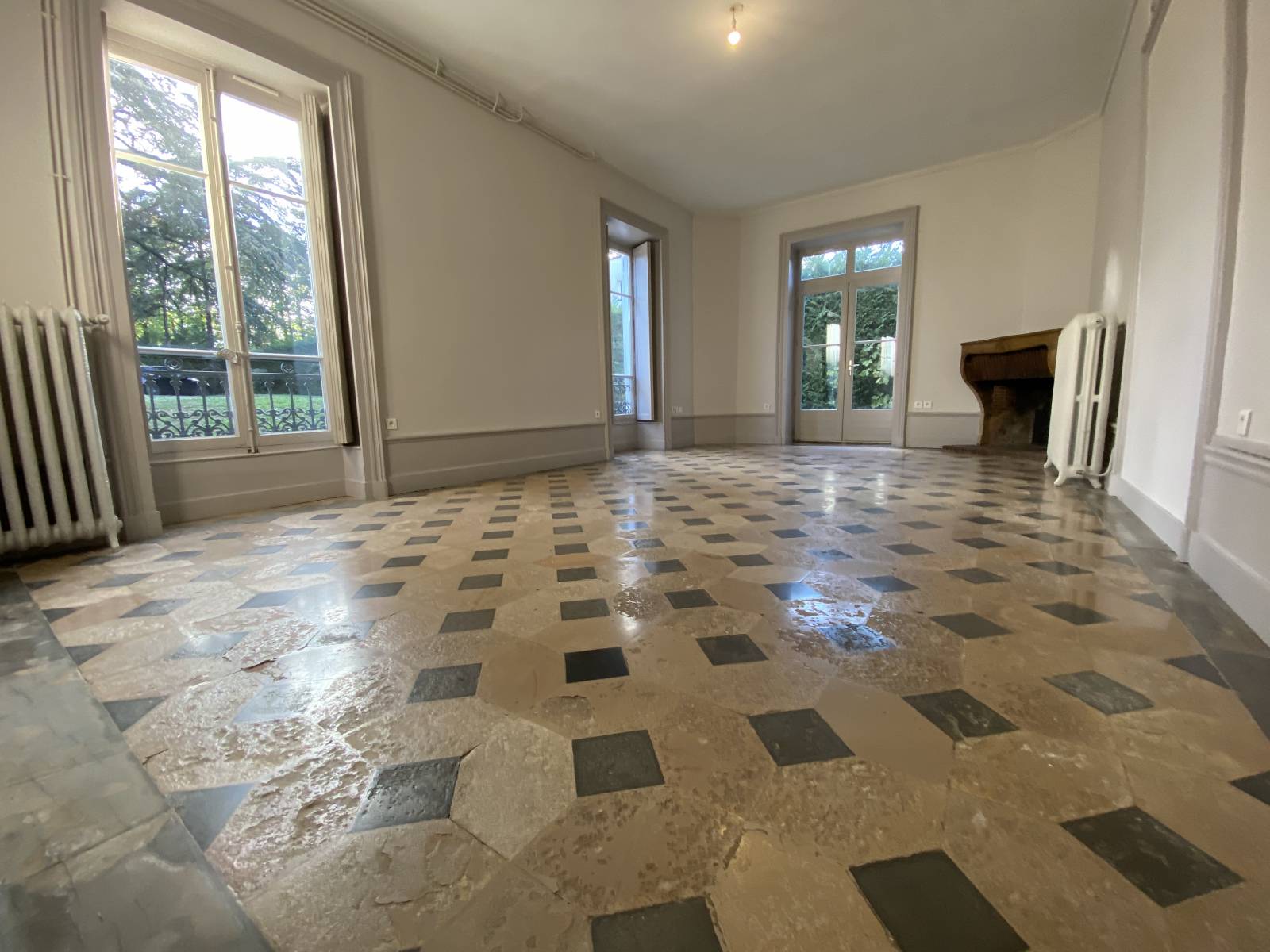 Lumineux appartement T4 avec terrasse et jardin Irigny  au calme dans hôtel particulier rénové