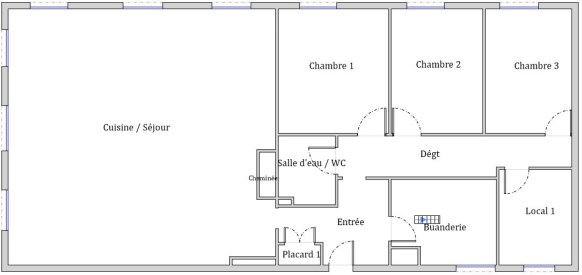 Idéal Investisseur / Investissement locatif - Appartement T4 constitué de 2 lots distincts