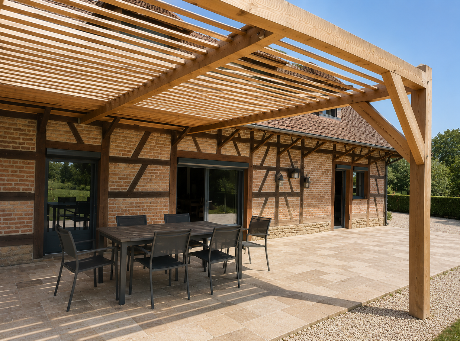 Simard, Maison bressane rénové – Étang privé, piscine et plus de 2 hectares de terrain