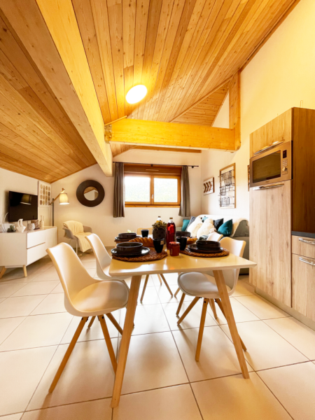 STUDIO SOUS COMBLE - RESIDENCE PISCINE LA joue du loup dans le devoluy