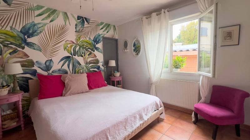 Béziers : villa de plain-pied sur 800m2 de terrain arboré