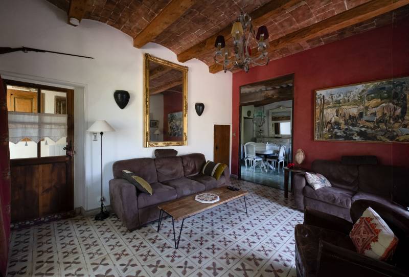 Coin détente dans maison de maître St-André-de-Roquepertuis