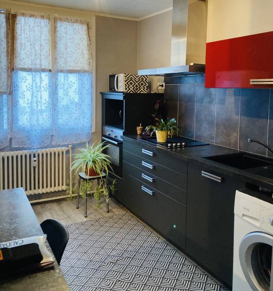 Roussillon - T2 loué de 44m² avec balcon, cave et cellier - stationnement libre dans la copropriété